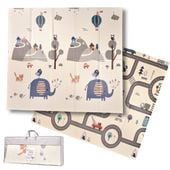 Mata Piankowa Dwustronna Edukacyjna dla Dzieci Składana XXL