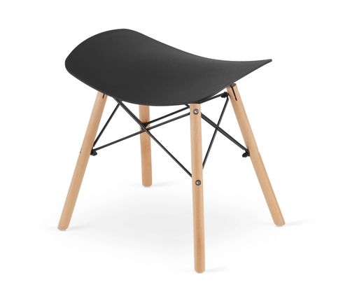 Taboret KORFU - czarny x 4 na Arena.pl