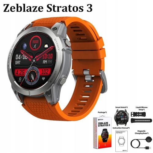 Smartwatch Zeblaze Stratos czerwony na Arena.pl