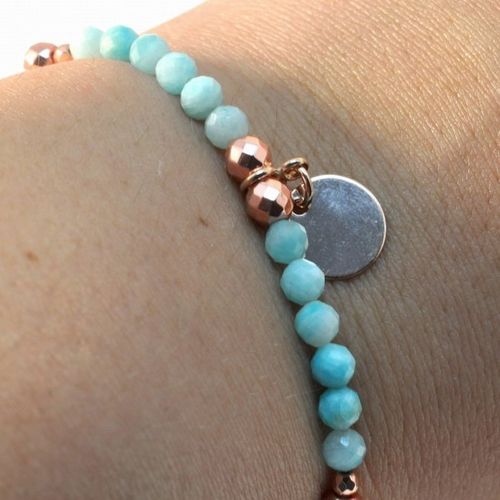 "Bransoletka AMAZONIT HEMATYT 925" na Arena.pl