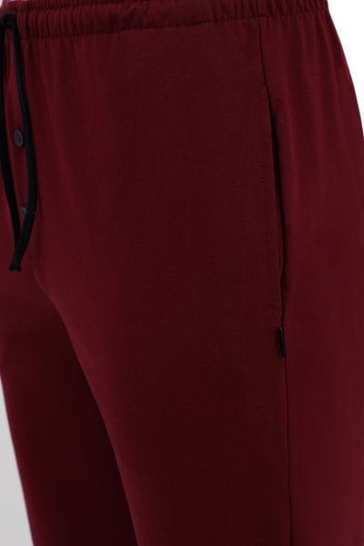 Spodnie piżamowe męskie bordowe Rozmiar - XL zdjęcie 2