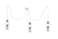 Lampa wisząca 3xE27 UNICA WHITE/SILVER