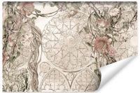 Fototapeta Do Salonu Abstrakcja KWIATY Rozety Stylu Gotycki 135cm x 90cm