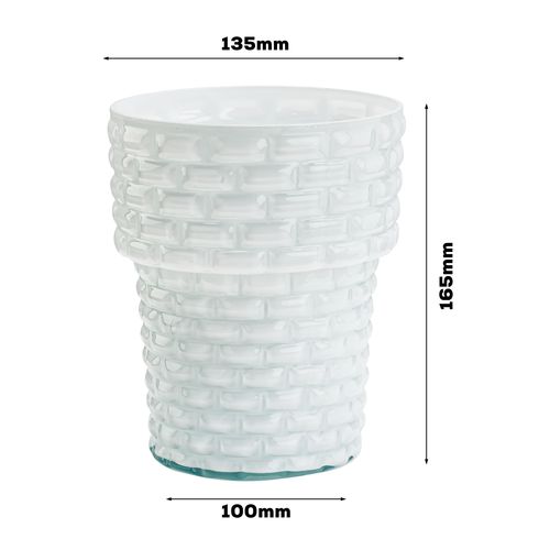 Osłonka szklana storczyk mleczna Cegła na Arena.pl