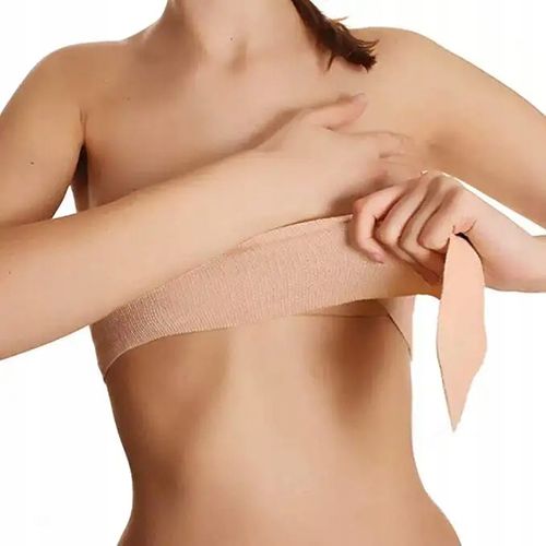 Taśma Modelująca Unosząca Biust Biustonosz Push Up Podnosząca Piersi Dekolt na Arena.pl