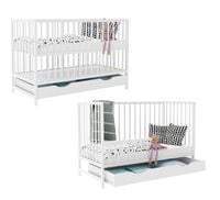 Łóżeczko szuflada MAGDA BIAŁA TAPCZANIK