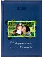 KALENDARZ A5 2026 DZIENNY KSIĄŻKOWY NADRUK UV DLA MAMY + ZDJĘCIE IMIĘ