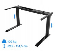 Elektryczny regulowany stelaż podnoszony rama biurka WYSOKI SPE-233B