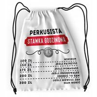 Plecak Sportowy Szkolny Perkusisty Worek Torba Z Nadrukiem Ze Zdjęciem