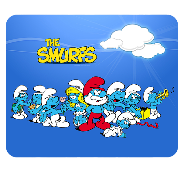Podkładka pod myszkę Smerfy zdjęcie 1