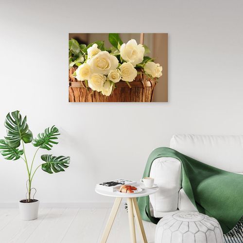 Obraz na płótnie – Canvas, Żółte róże 120x80 na Arena.pl