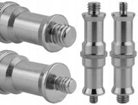Adapter tuleja redukcja 1/4" na 3/8" statywowa stalowa 68 mm
