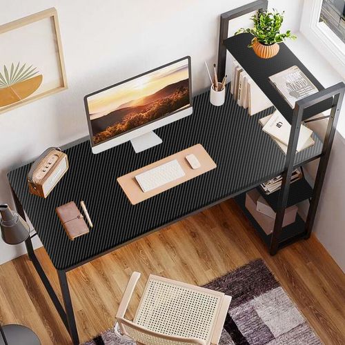 biurko loft z półkami czarne komputerowe biurowe szkolne na Arena.pl