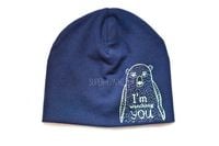 BROEL Timmi czapka niemowlęca dla chłopca miś granatowa 40-42