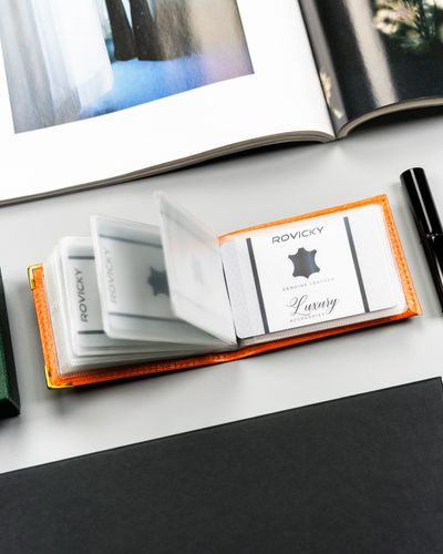 etui na karty skórzane 301-bl-orange na Arena.pl