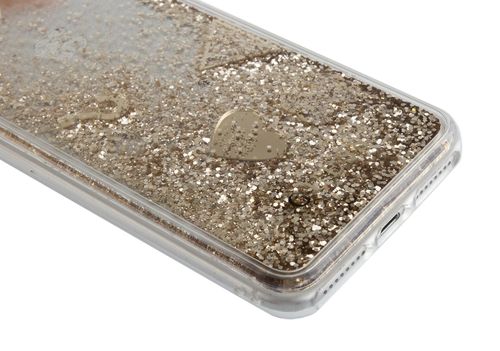 GUESS LIQUID GLITTER iPhone 6S/7/8 Plus - GOLD na Arena.pl