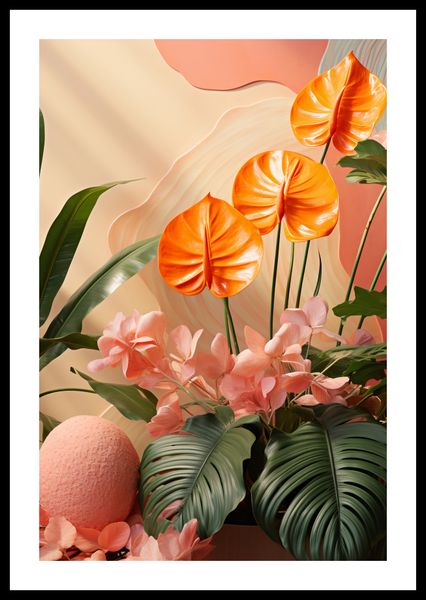 Plakat 40x60cm Pomarańczowy Raj zdjęcie 3
