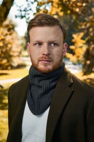 Ciepły KOMIN zimowy z polarem brødrene k1 c. szary 9911 na Arena.pl