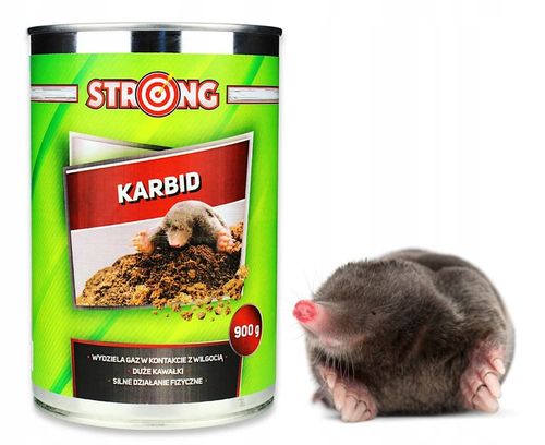 SILNY ODSTRASZACZ ŚRODEK NA KRETY NORNICE KARBID SUPER JAKOŚĆ DUŻE KAWAŁKI na Arena.pl