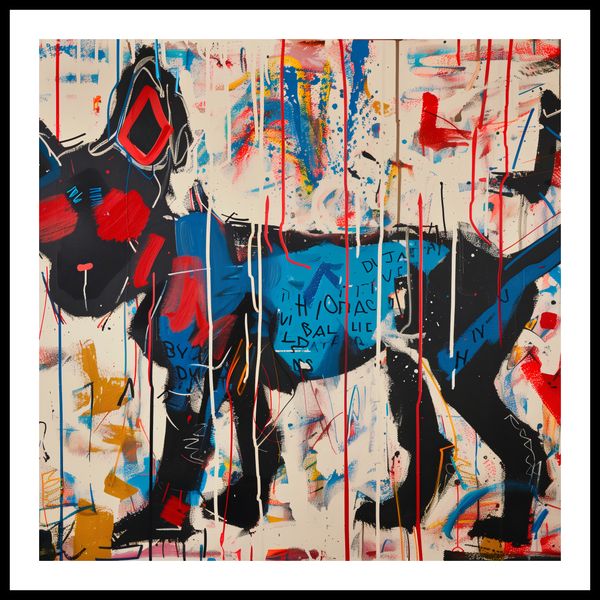 Plakat 80x80cm Miejski Pies zdjęcie 3