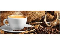 100X40CM ZEGAR FILIŻANKA KAWY OBRAZ