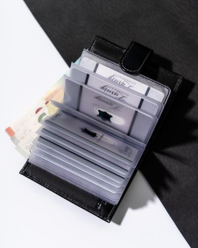 skórzane etui na karty tw-04-rvt black na Arena.pl