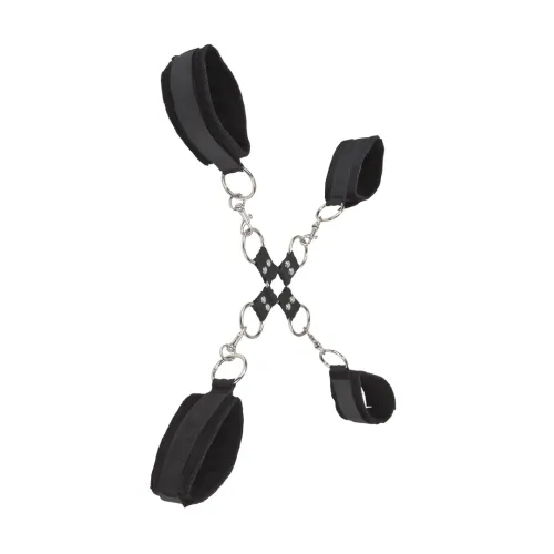 ouch! mankiety regulowane na ręce i nogi z miękkim wykończeniem, czarne na Arena.pl