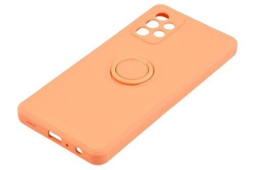Etui Pastel Ring do Samsung Galaxy A72 pomarańczowy na Arena.pl