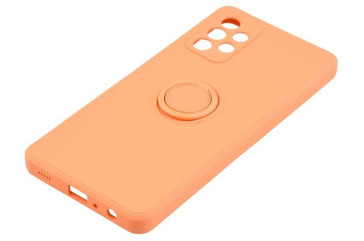 Etui Pastel Ring do Samsung Galaxy A72 pomarańczowy zdjęcie 4