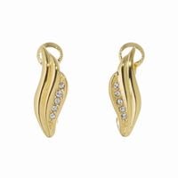 Kolczyki skrzydełka z kryształkami (P15/SM/09AU)