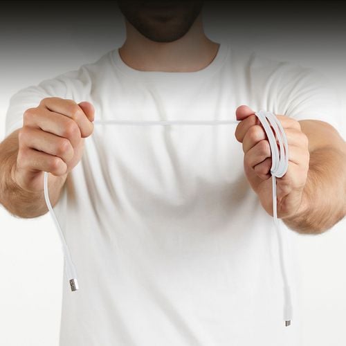 kabel przewód usb-a - usb-c 1.5m - biały na Arena.pl