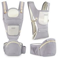 Nosidełko ergonomiczne Moby-System 10w1 dla niemowląt, 0-36 miesięcy, szare