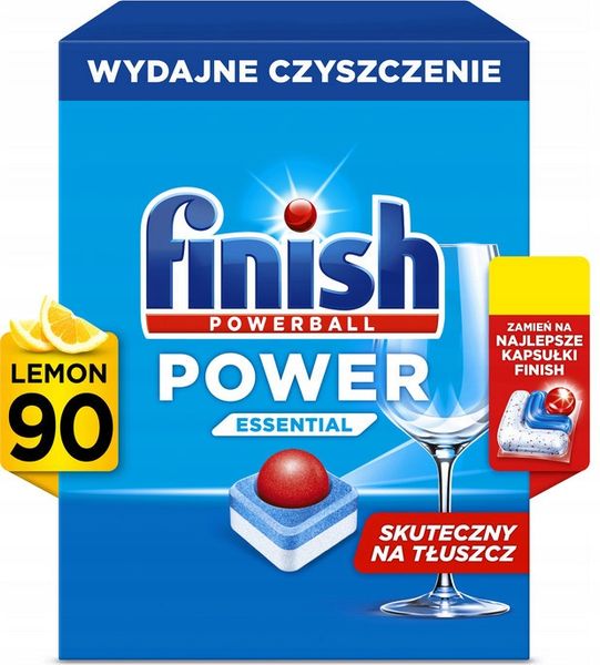 Finish Tabletki do zmywarki Power Essential Cytryna Lemon 90 sztuk zdjęcie 1