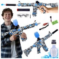 BEZPIECZNY KARABIN AUTOMATYCZNY NA KULKI ŻELOWE WODNE MASZYNOWY DUŻY M416