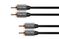 Kabel RCA Kruger&Matz - wysokiej jakości, 50 cm