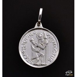 SREBRNY MEDALIK Z ŚWIĘTYM KRZYSZTOFEM PRÓBA SREBRA 925 GRAWER GRATIS! na Arena.pl