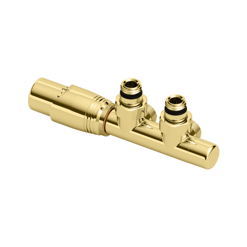 Volaro 2.0 zestaw zintegrowany termostat grzejnikowy lewy, złoty połysk na Arena.pl