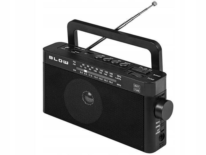 GŁOŚNIK BLUETOOTH RETRO RADIO PRZENOŚNE KUCHENNE AKUMULATOR USB AUX SD zdjęcie 8