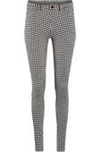Spodnie Jegginsy w Biało-Czarną Kratę - 40 / L