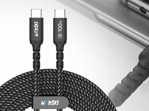 MOCNY KABEL C-C 100W 0,5m I SZYBKA MOCNA UNIWERSALNA ŁADOWARKA 40W QC/PD na Arena.pl