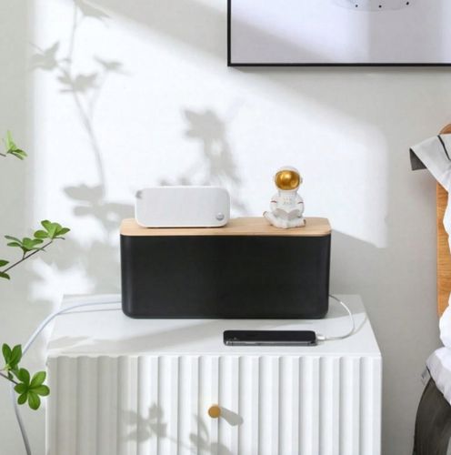 ORGANIZER POJEMNIK PUDEŁKO MASKOWNICA NA KABLE LISTWY DUŻY BIUROWY na Arena.pl