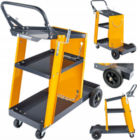 WÓZEK SPAWALNICZY DO SPAWAREK Z PÓŁKAMI STABILNY MOBILNY PÓŁKA NA BUTLĘ