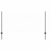 Ogrodzenie z słupkami Szary 1 x 100 m Stal