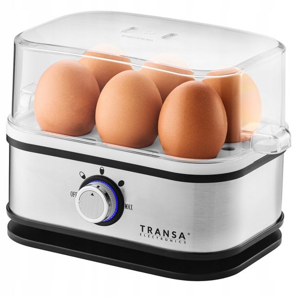 Jajowar do gotowania 6 JAJEK 3 STOPNIE POZIOMU TWARDOŚCI AUTOMAT TIMER zdjęcie 1