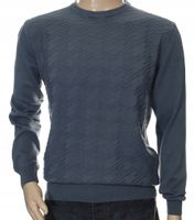 STROKERS klasyczny elegancki sweter męski z bawełny XL szary grafitowy