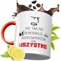 Kubek Pomarańczowy Dla Kierownika Prezent Z Nadrukiem Ze Zdjęciem