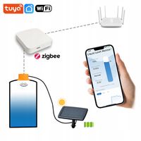 Miernik Poziomu Wody Cieczy Panel Solarny ZigBee WiFi TUYA Ineox ME201WZS