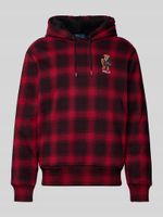 Polo Ralph Lauren Bluza z kapturem z wyhaftowanym logo - czerwony