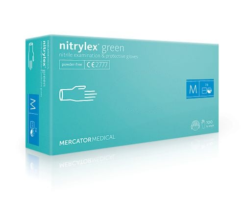 Rękawice nitrylowe nitrylex green M 100 szt na Arena.pl