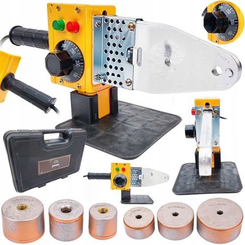 ZGRZEWARKA DO RUR PCV PP 2000W 3 Matryce 20-63MM WALIZKA 320 ZESTAW na Arena.pl